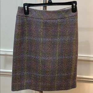 J.Crew Grey plaid skirt  (size 0)